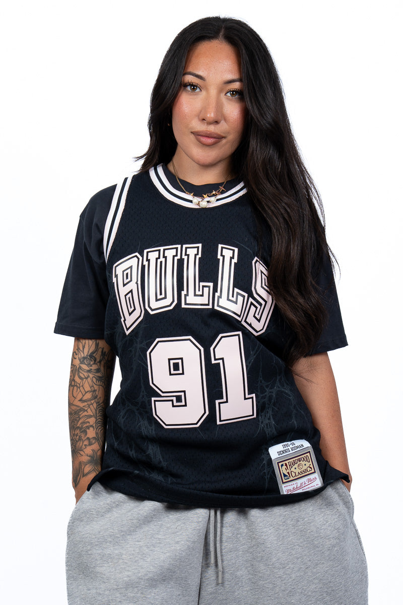Chicago Bulls Rodman Cyber Sigil Jersey - Womens