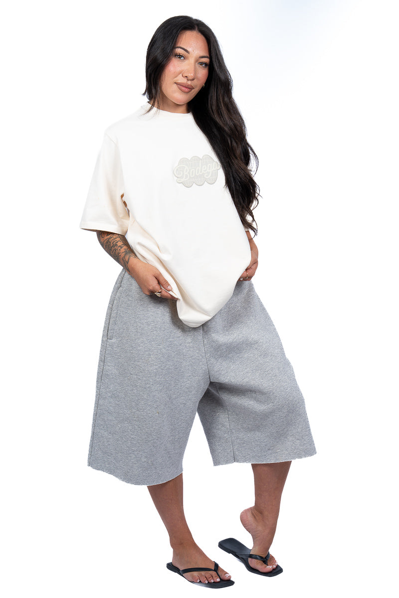 American Bodega Off White Puff Logo Tee - Womens