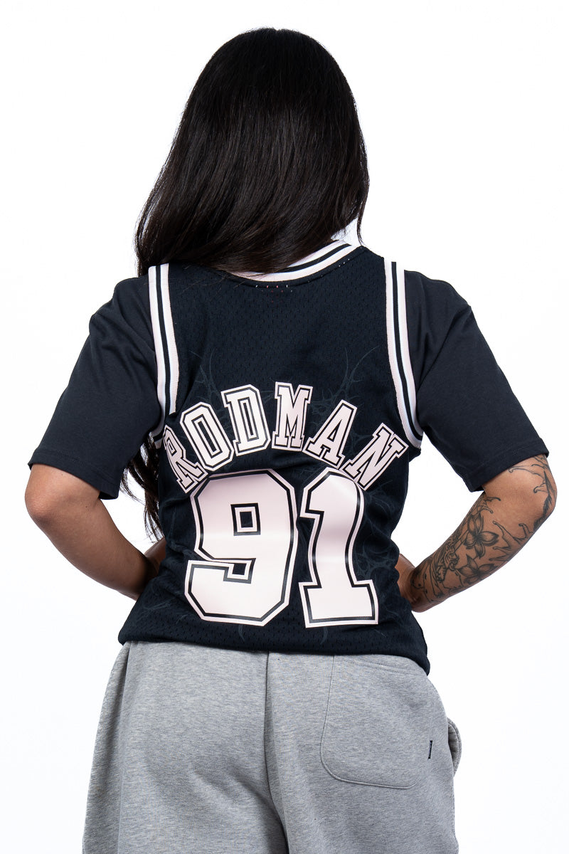 Chicago Bulls Rodman Cyber Sigil Jersey - Womens