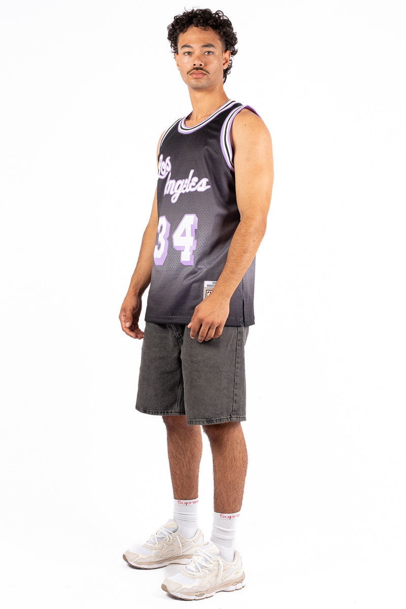 LA Lakers O'Neal Ombre Hardwood Classic Swingman Jersey