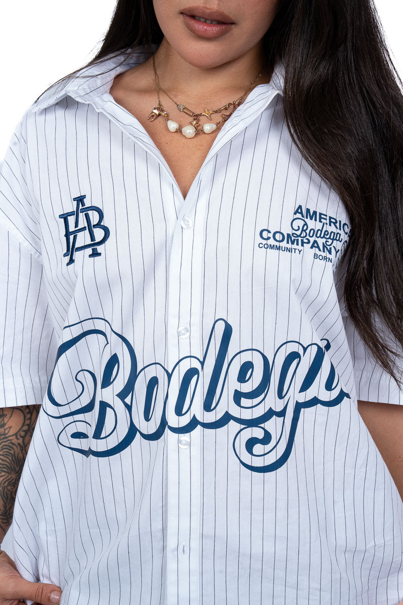 American Bodega Short Sleeve Stripe Shirt - Womens