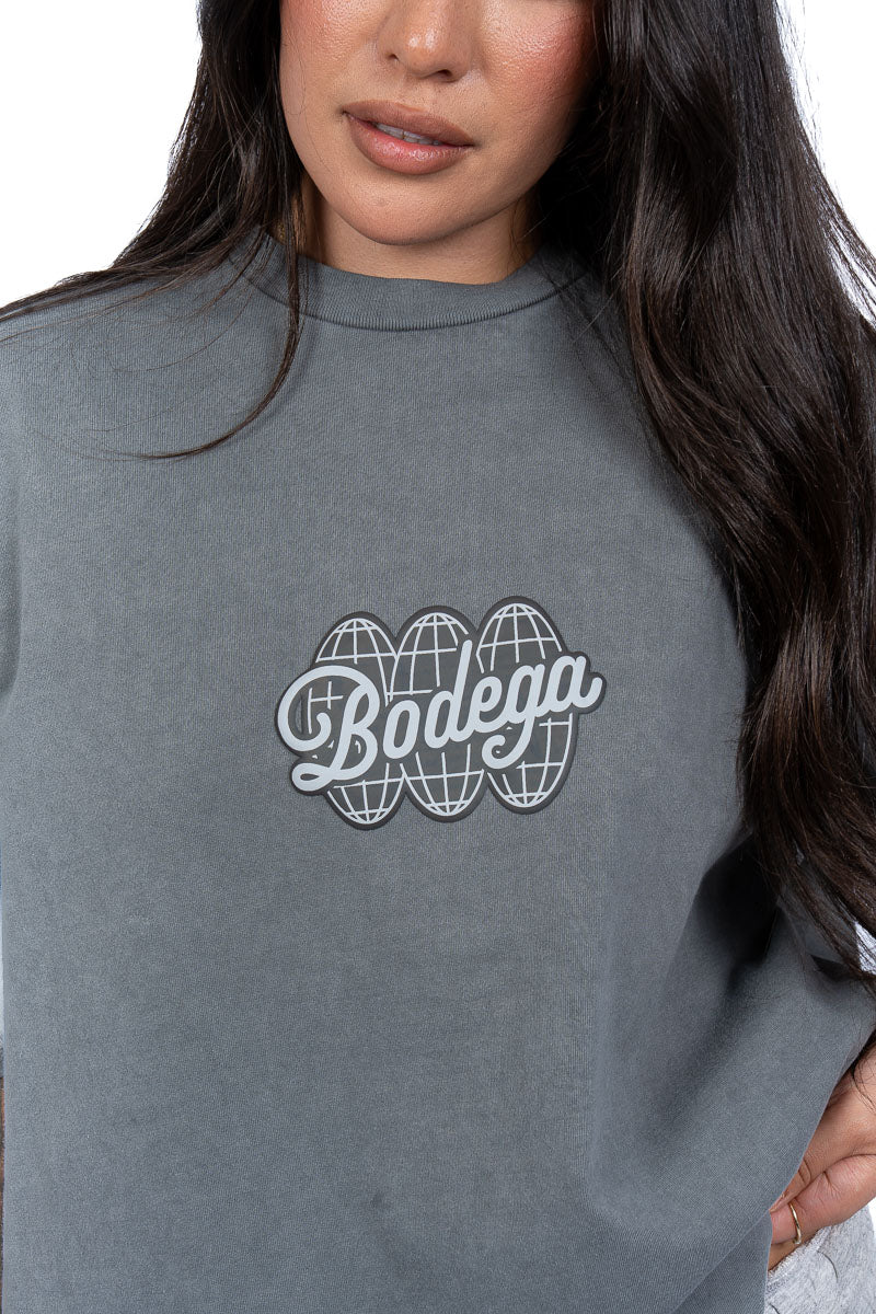 American Bodega Charcoal Puff Logo Tee - Womens
