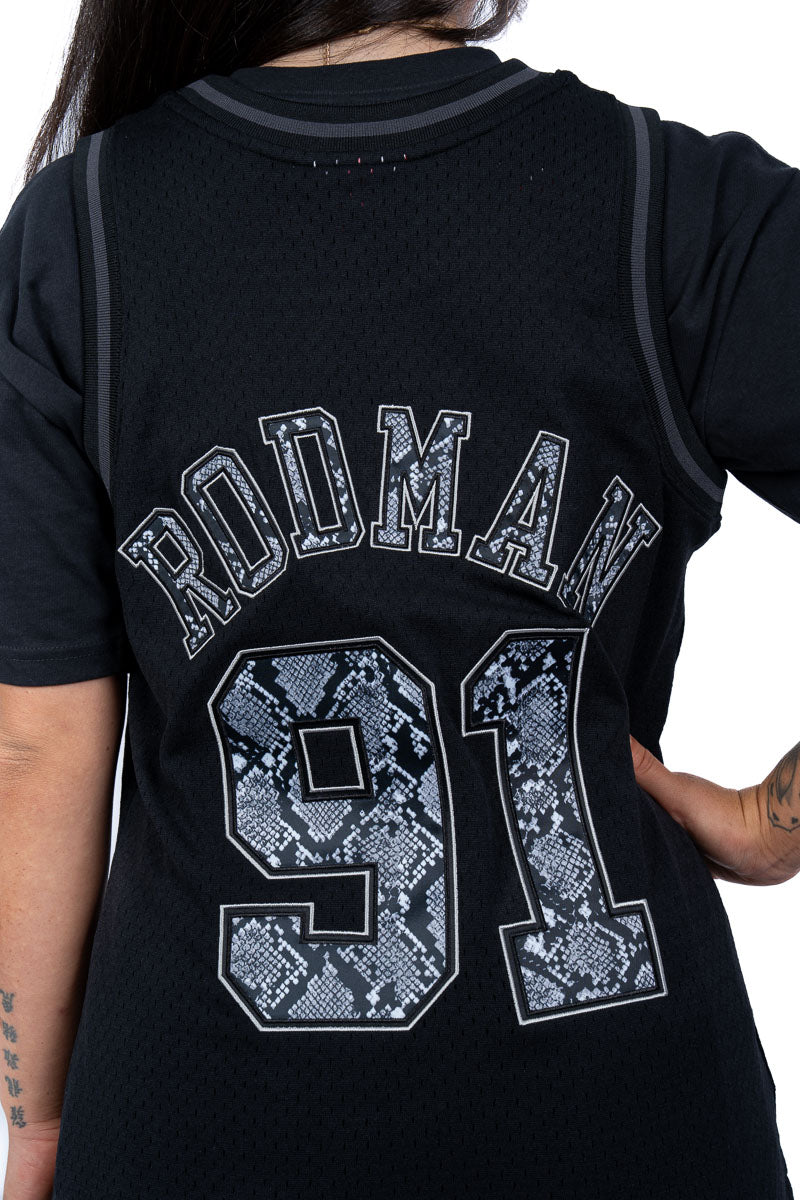 Chicago Bulls Rodman Snakeskin Jersey - Womens