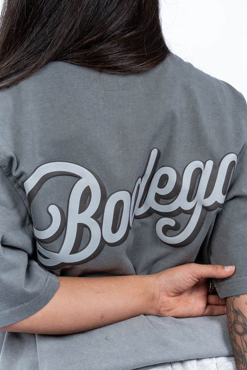 American Bodega Charcoal Puff Logo Tee - Womens