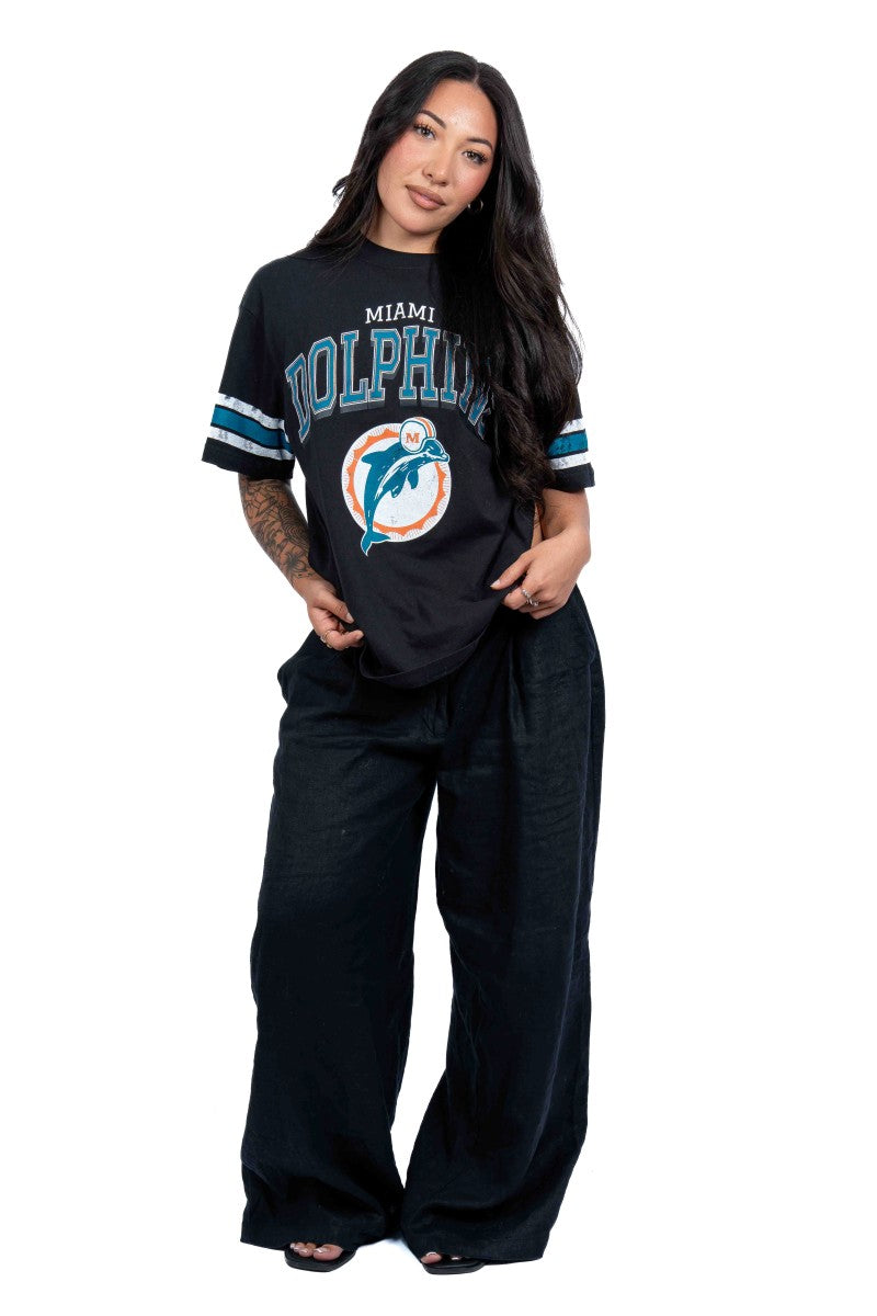 Miami Dolphins Arc Tee - Womens