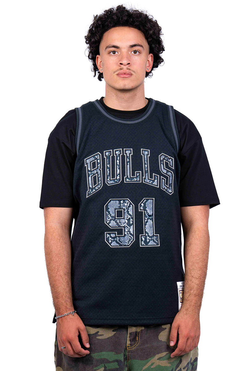Chicago Bulls Rodman Snakeskin Jersey - Mens