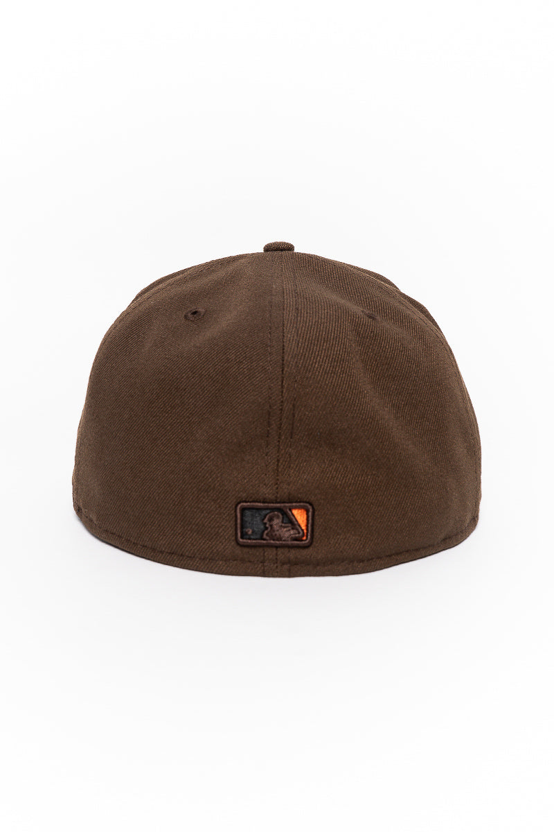 NY Yankees Walnut Brown 59Fifty Fitted Cap - Mens