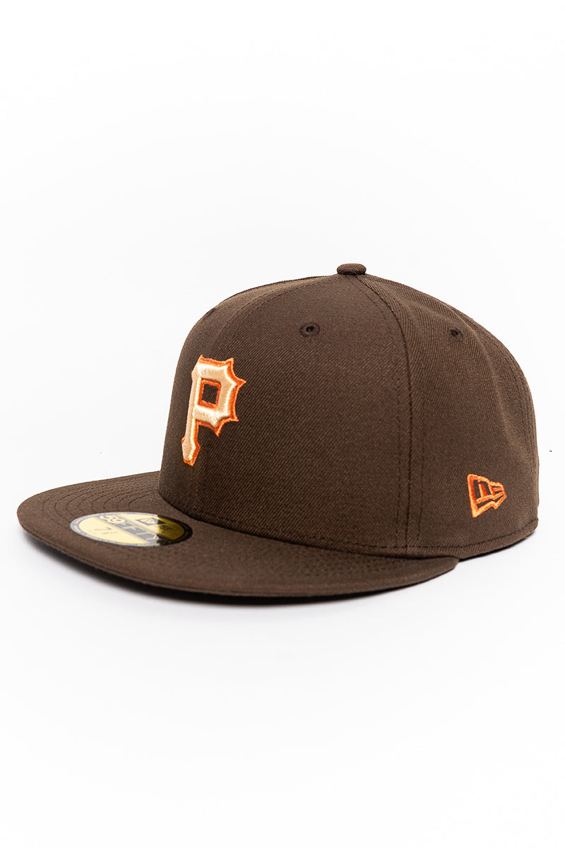 Pittsburgh Pirates Walnut Brown 59Fifty Fitted Cap - Mens