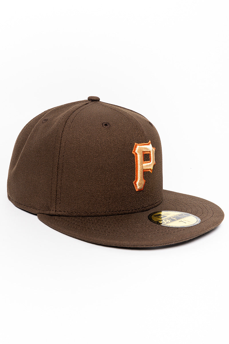 Pittsburgh Pirates Walnut Brown 59Fifty Fitted Cap - Mens