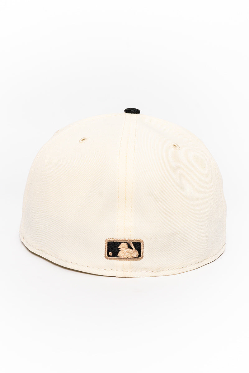 LA Dodgers Chrome Khaki 59Fifty Fitted Cap - Mens