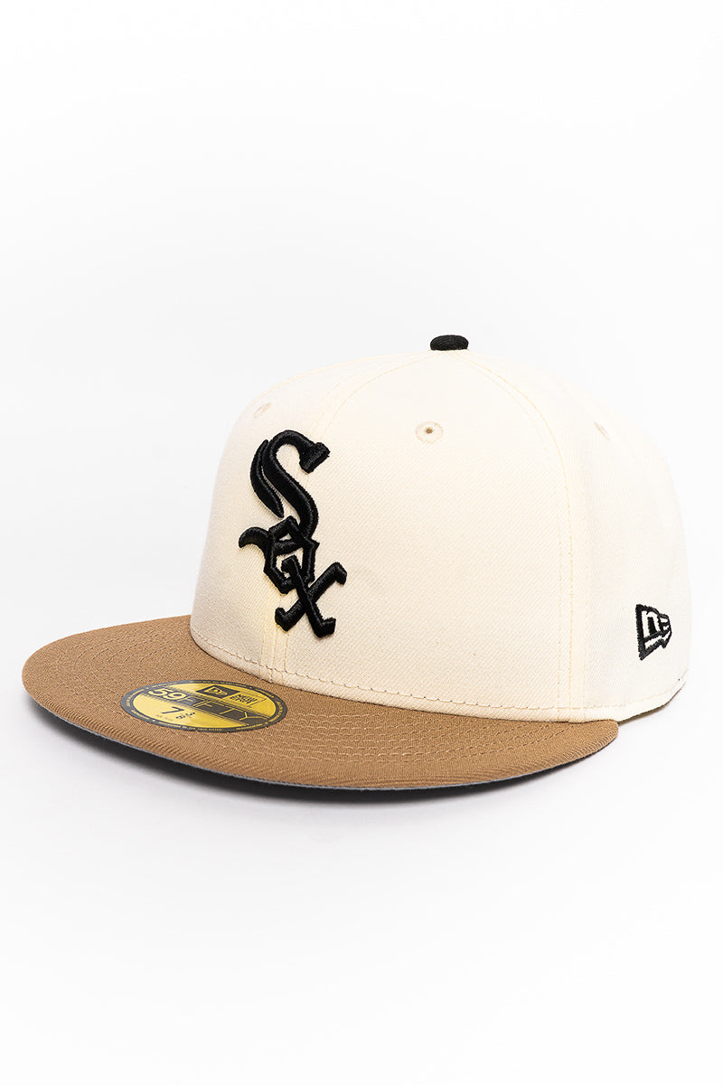 Chicago White Sox Chrome Khaki 59Fifty Fitted Cap - Mens