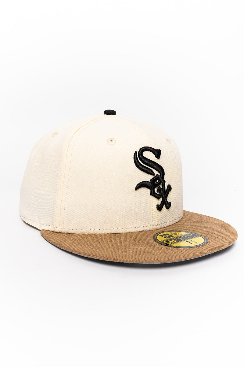 Chicago White Sox Chrome Khaki 59Fifty Fitted Cap - Mens