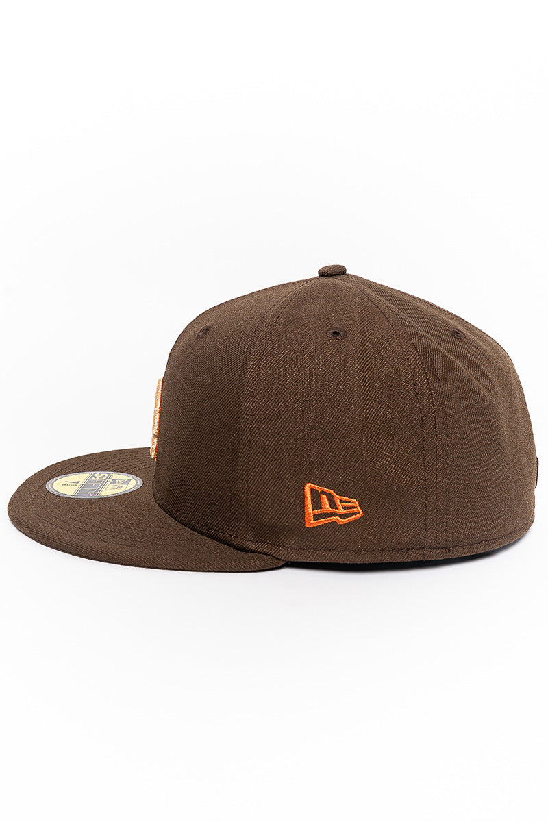 LA Dodgers Walnut Brown 59Fifty Fitted Cap - Mens