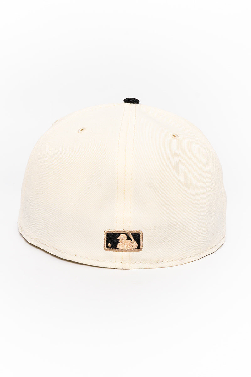 NY Yankees Chrome Khaki 59Fifty Fitted Cap - Mens