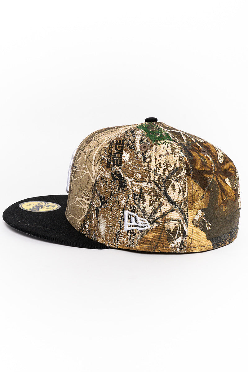 NY Yankees Real Tree Camo 59Fifty Fitted Cap - Mens