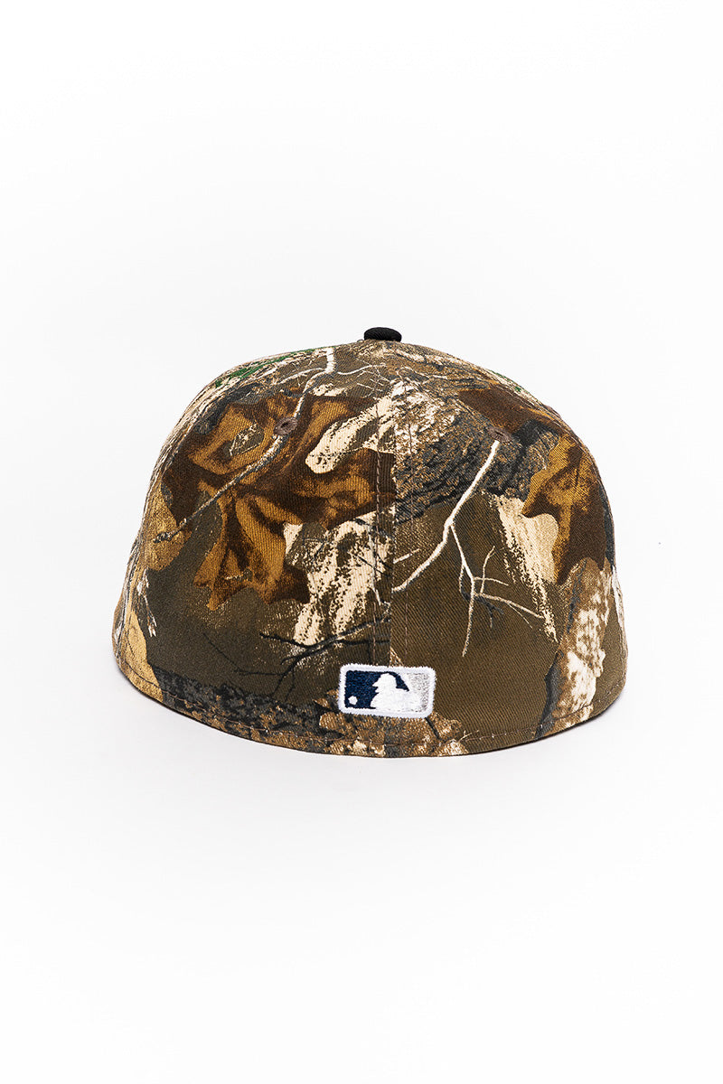 NY Yankees Real Tree Camo 59Fifty Fitted Cap - Mens