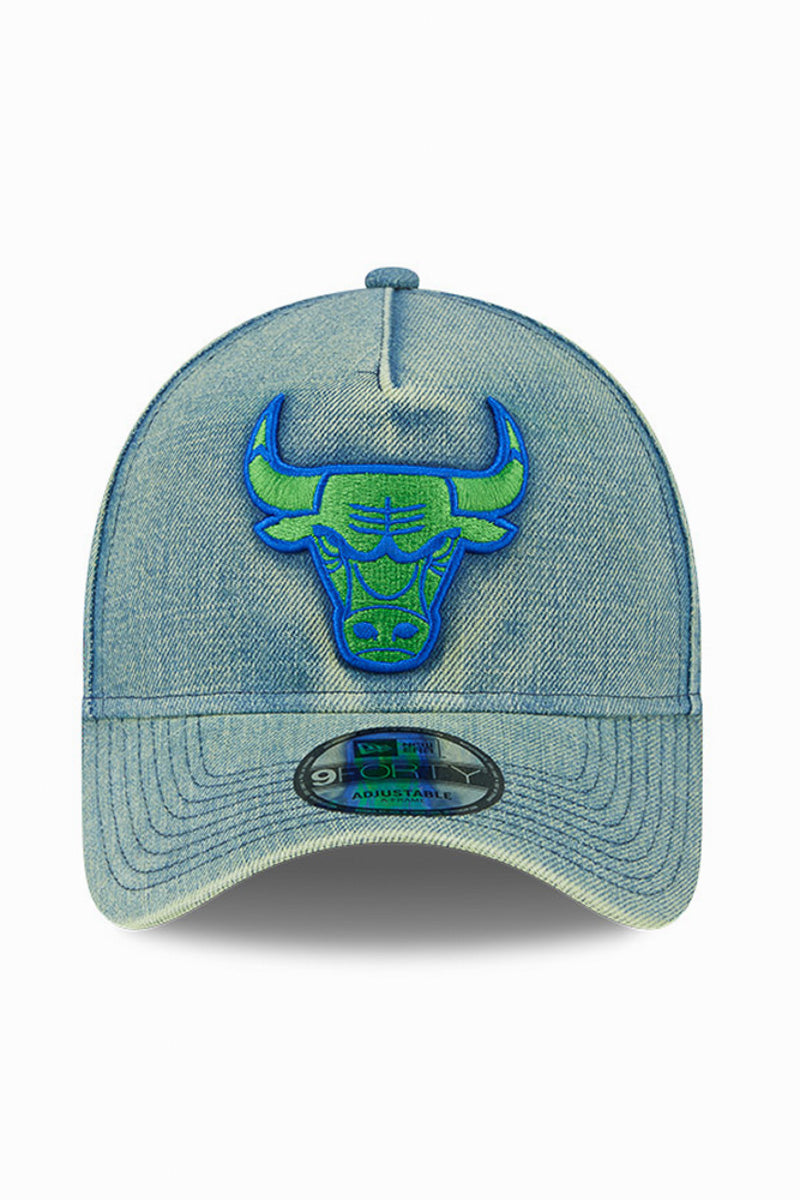 9Forty Acid Denim Chicago Bulls Cap - Womens