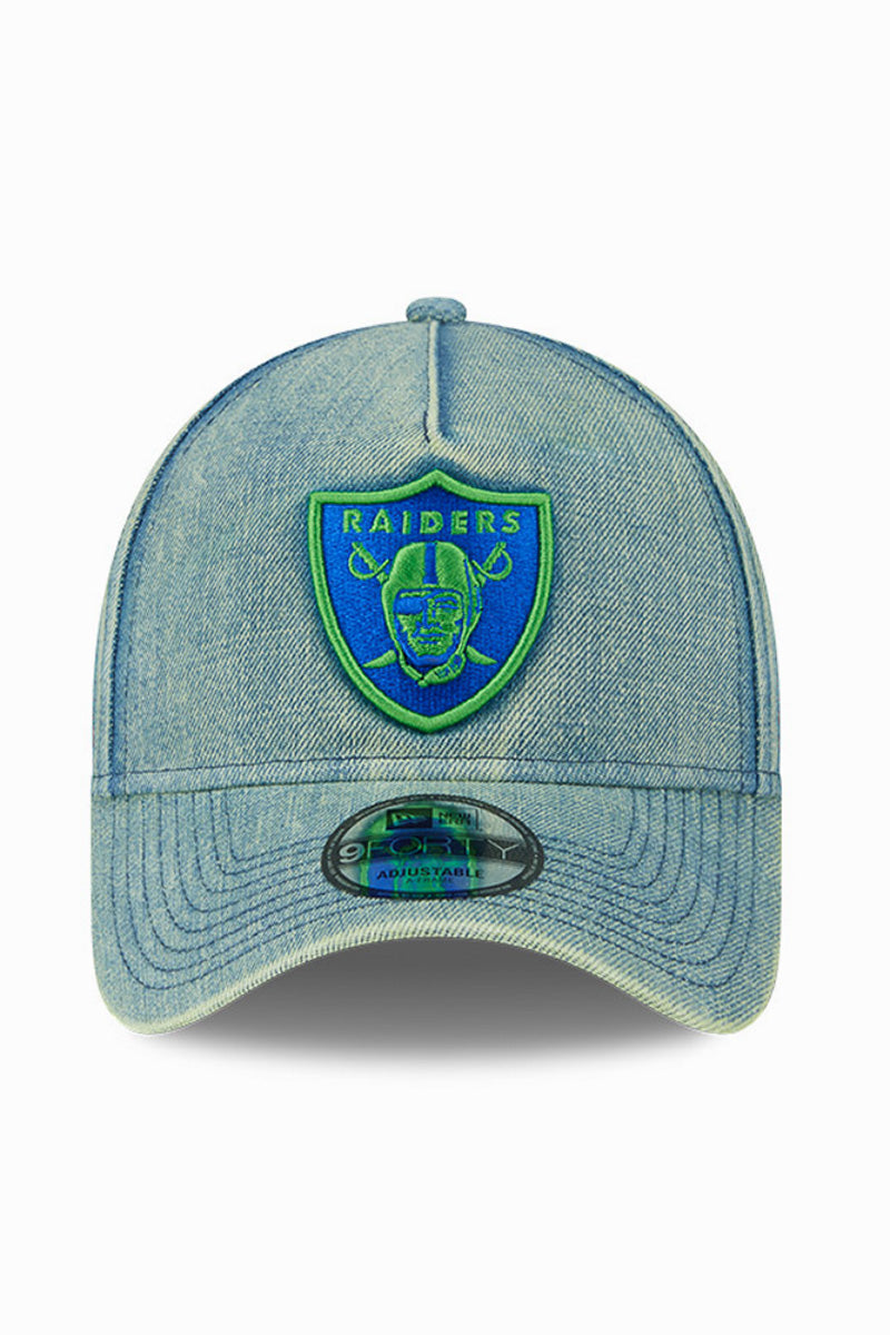 9Forty Acid Denim Las Vegas Raiders Cap - Mens