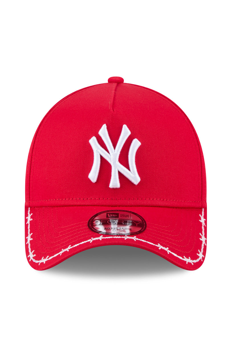 940 A-Frame Barbed Visor NY Yankees Cap - Mens