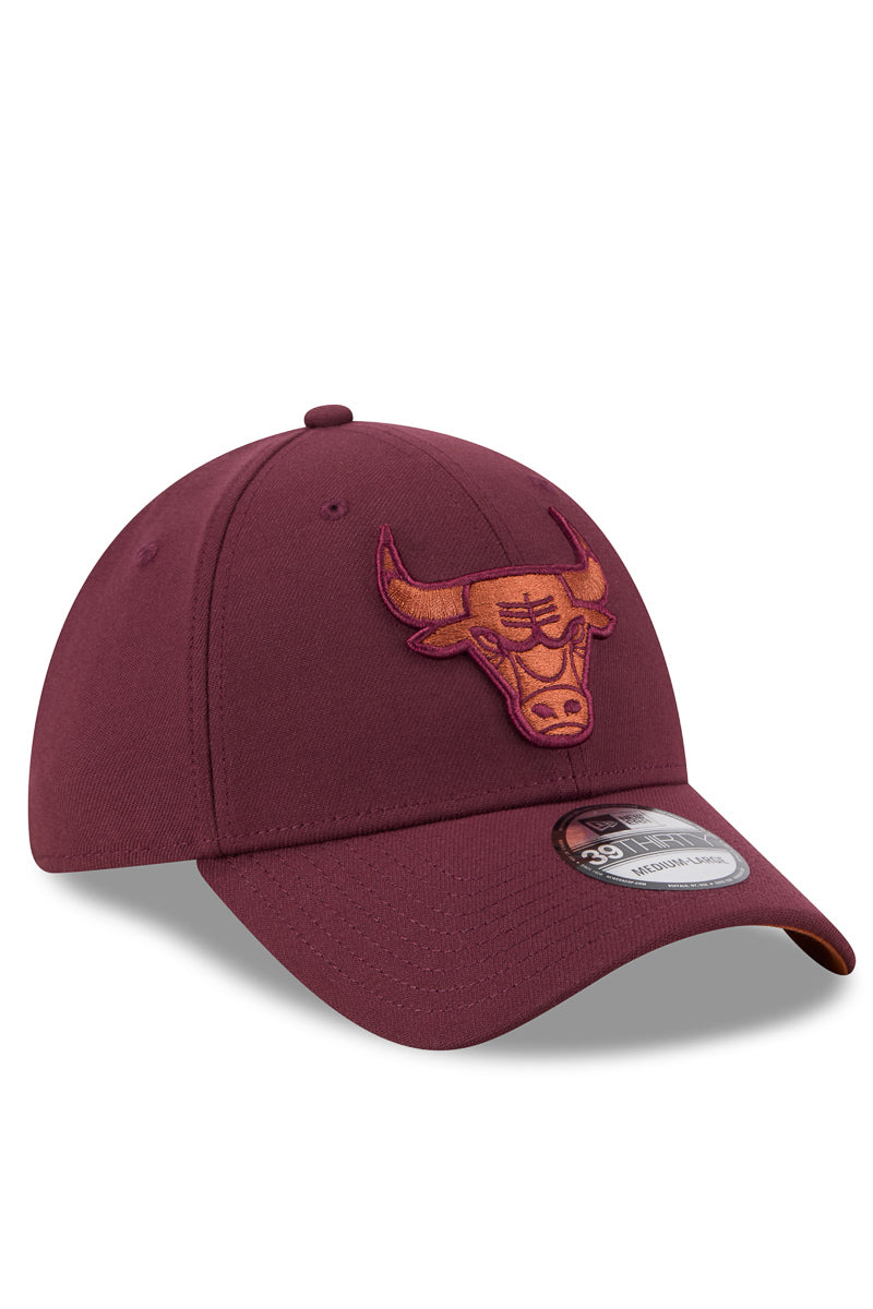 39Thirty Chicago Bulls Frosted Rust Fitted Cap - Mens