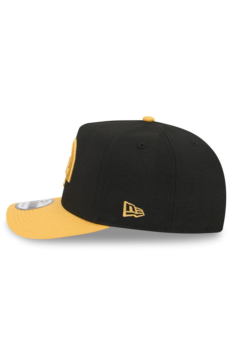 950 A-Frame Black Mustard LA Rams Cap - Mens