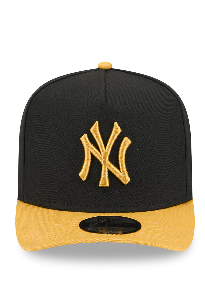 950 A-Frame Black Mustard NY Yankees Cap - Mens