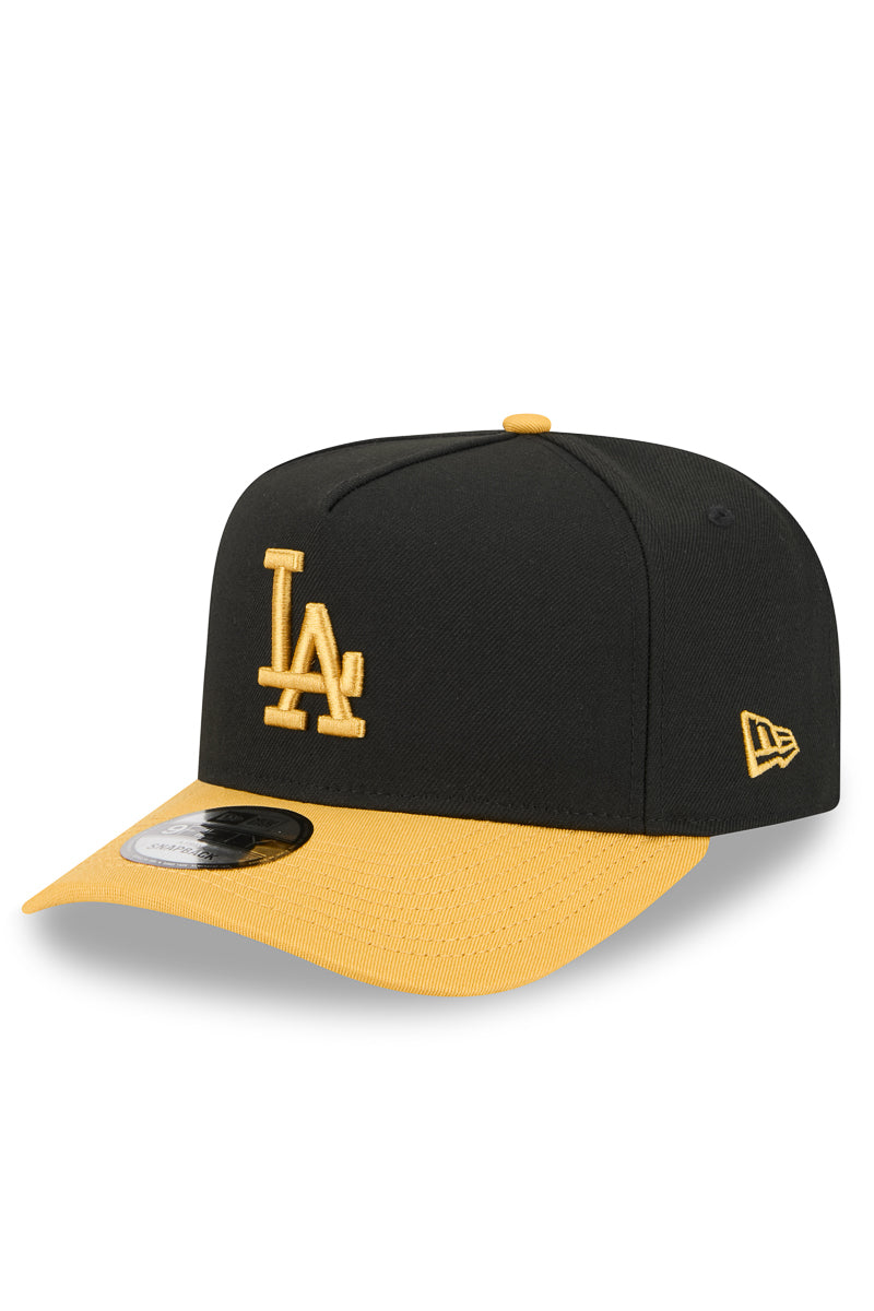 950 A-Frame Black Mustard LA Dodgers Cap - Mens