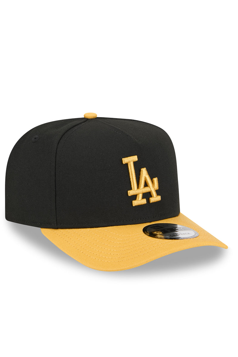 950 A-Frame Black Mustard LA Dodgers Cap - Mens