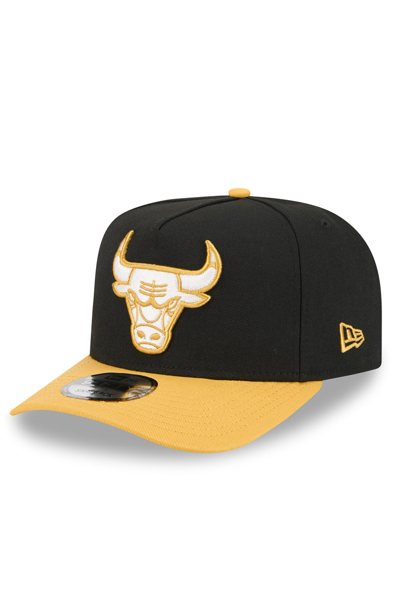 950 A-Frame Black Mustard Chicago Bulls Cap - Mens