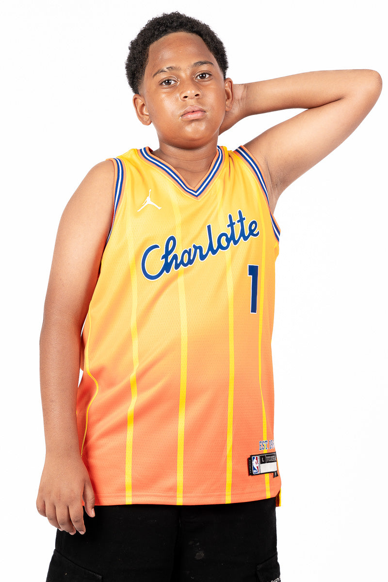 Charlotte Hornets LaMelo Ball City Edition Youth Jerse