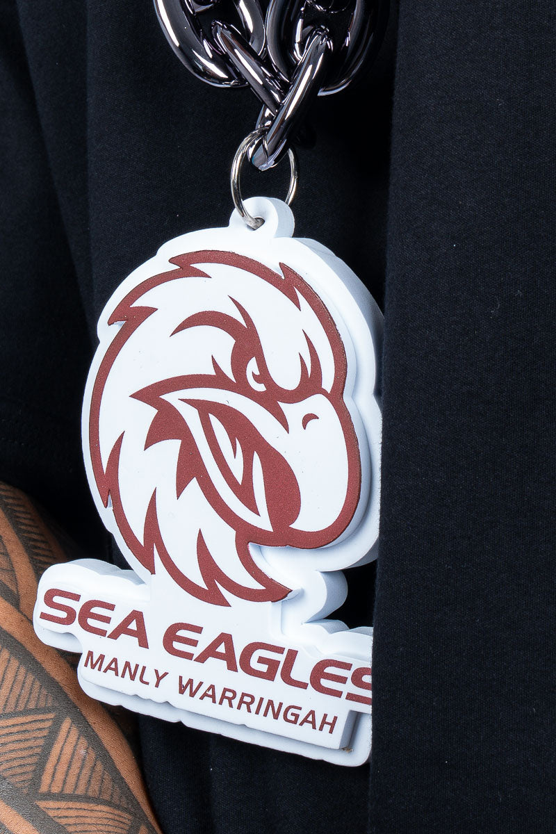 Manly Sea Eagles NRL Foam Black Chain - Mens