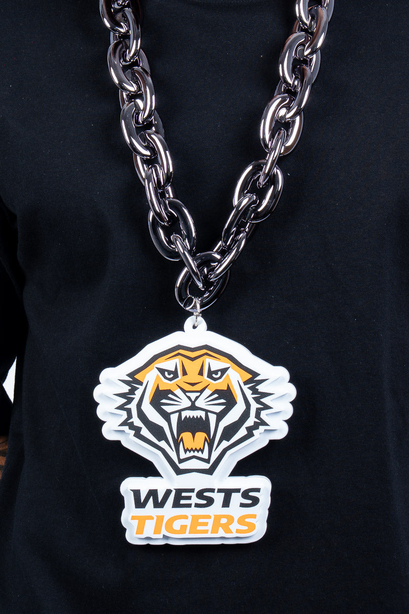 West Tigers NRL Foam Black Chain - Mens