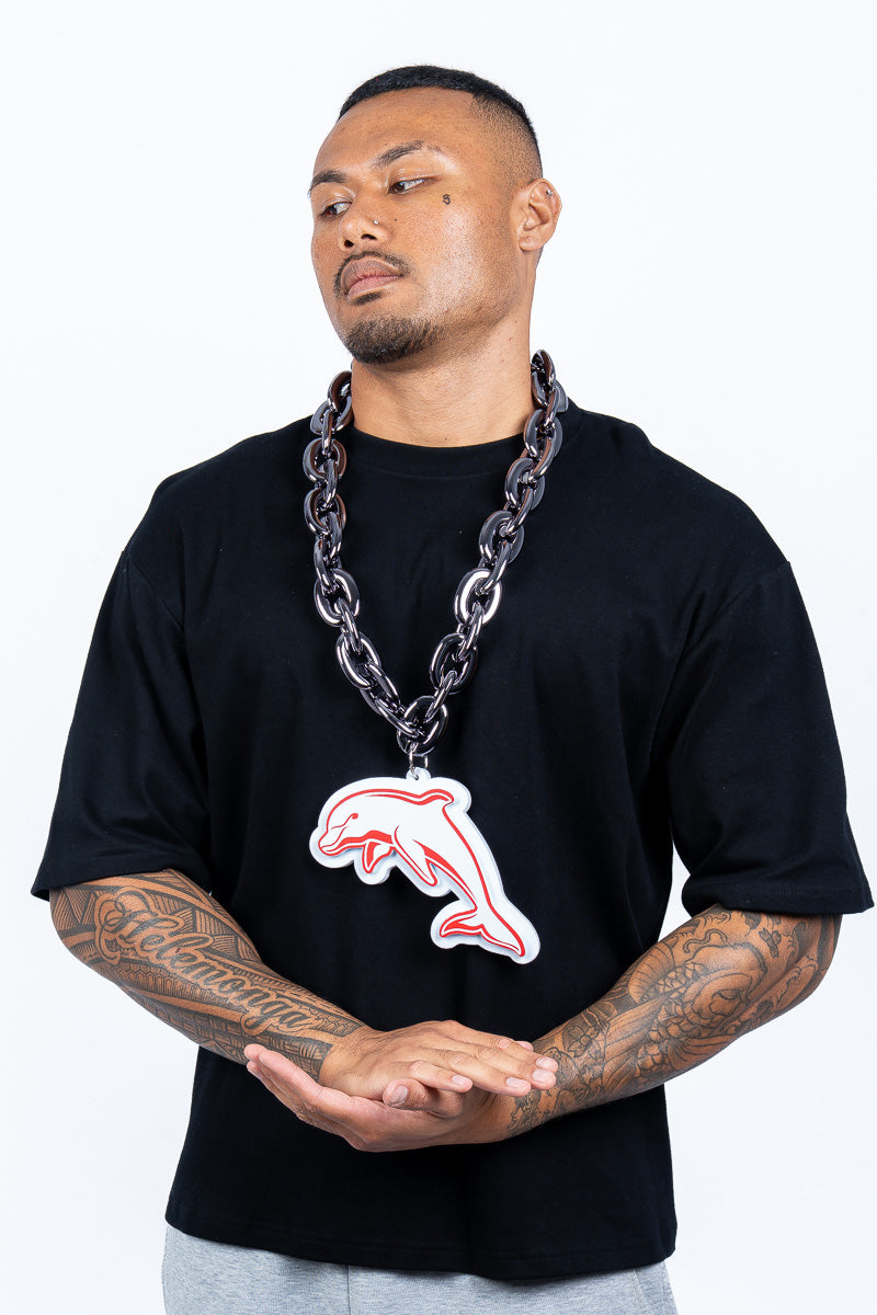The Dolphins NRL Foam Black Chain - Mens