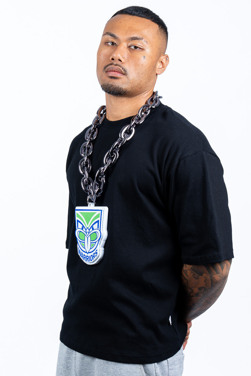 NZ Warriors NRL Foam Black Chain - Mens