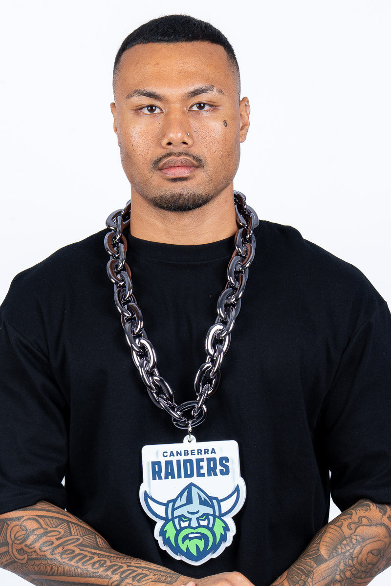 Canberra Raiders NRL Foam Black Chain - Mens
