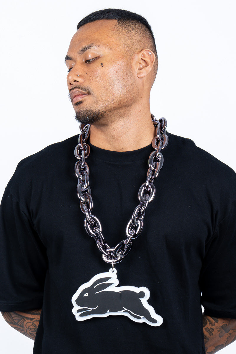 South Sydney Rabbitohs NRL Foam Black Chain - Mens