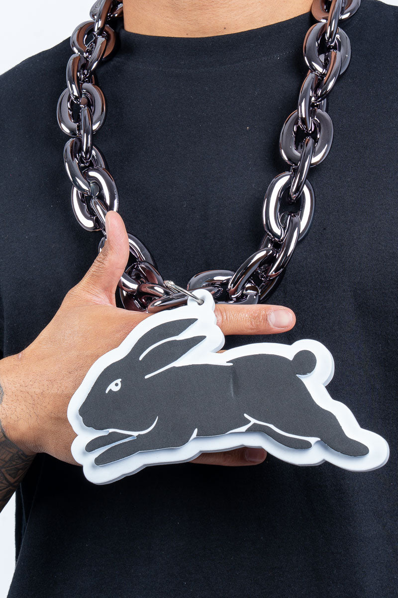 South Sydney Rabbitohs NRL Foam Black Chain - Mens
