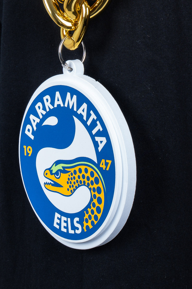 Parramatta Eels NRL Foam Gold Chain - Mens