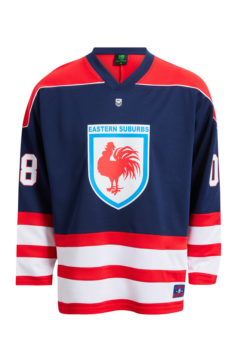 Sydney Roosters Long Sleeve Hockey Jersey - Mens