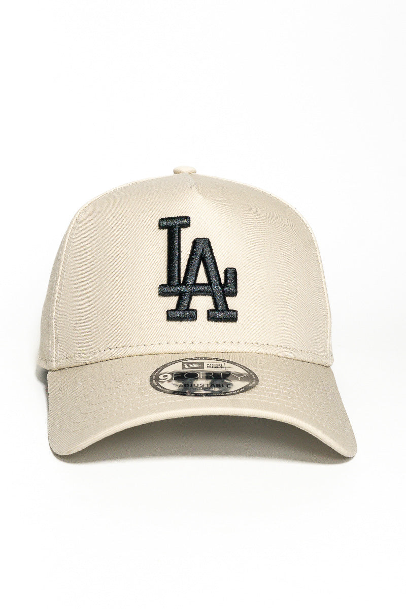 LA Dodgers 940 A-Frame Stone Black Cap - Mens