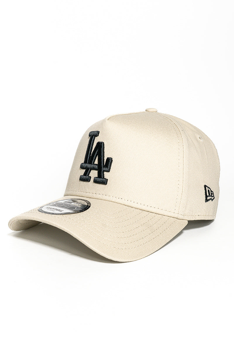 LA Dodgers 940 A-Frame Stone Black Cap - Mens