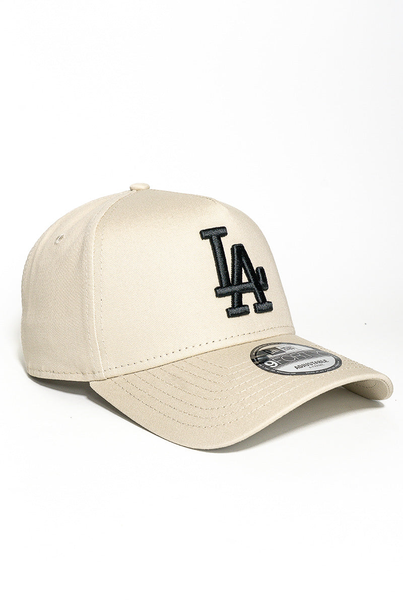 LA Dodgers 940 A-Frame Stone Black Cap - Mens