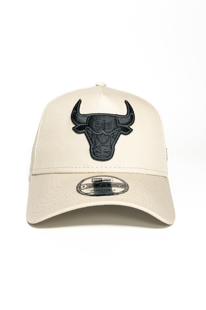 Chicago Bulls 940 A-Frame Stone Black Cap - Mens