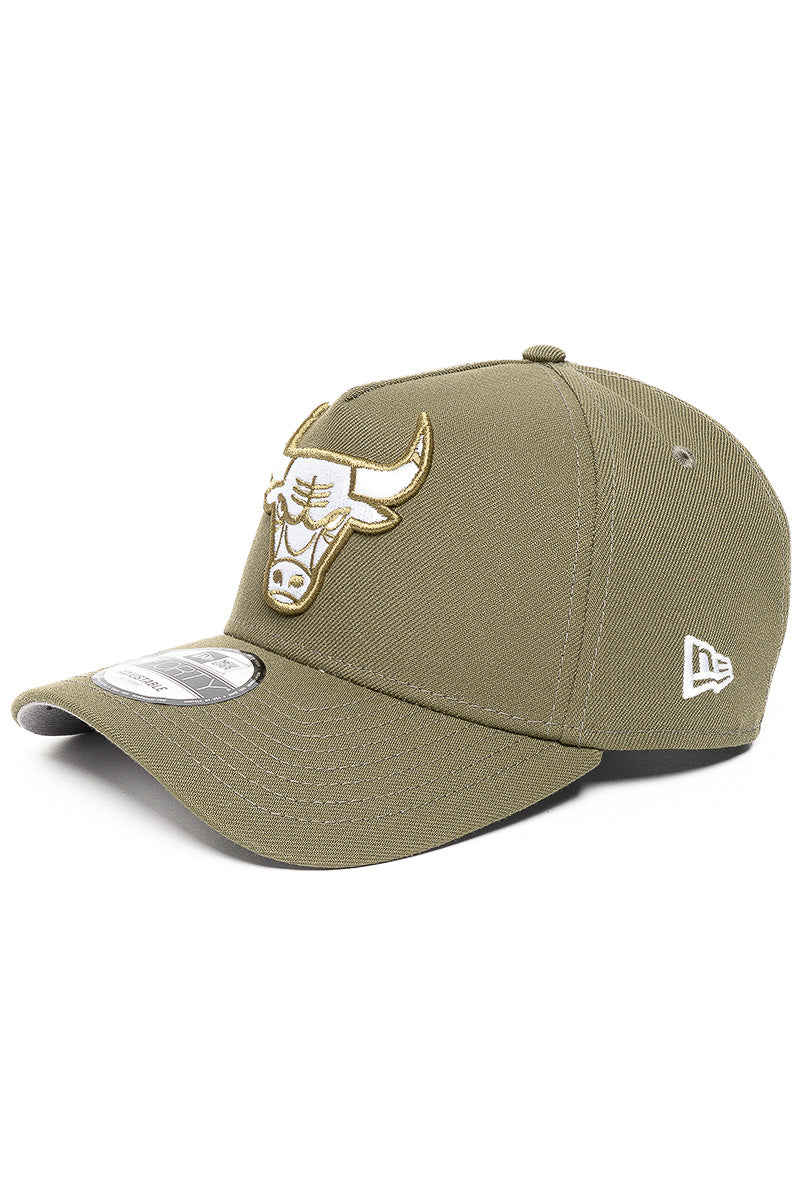 9Forty Chicago Bulls Olive Side Patch Cap - Men's