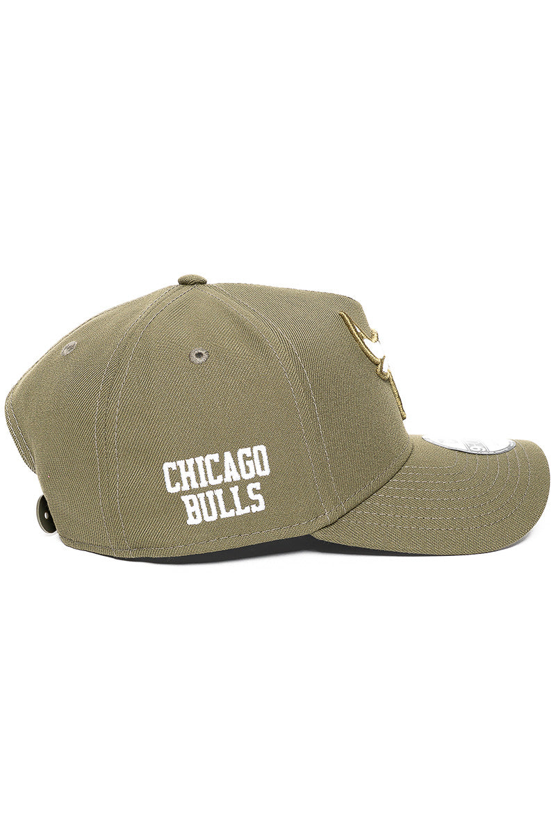9Forty Chicago Bulls Olive Side Patch Cap - Men's