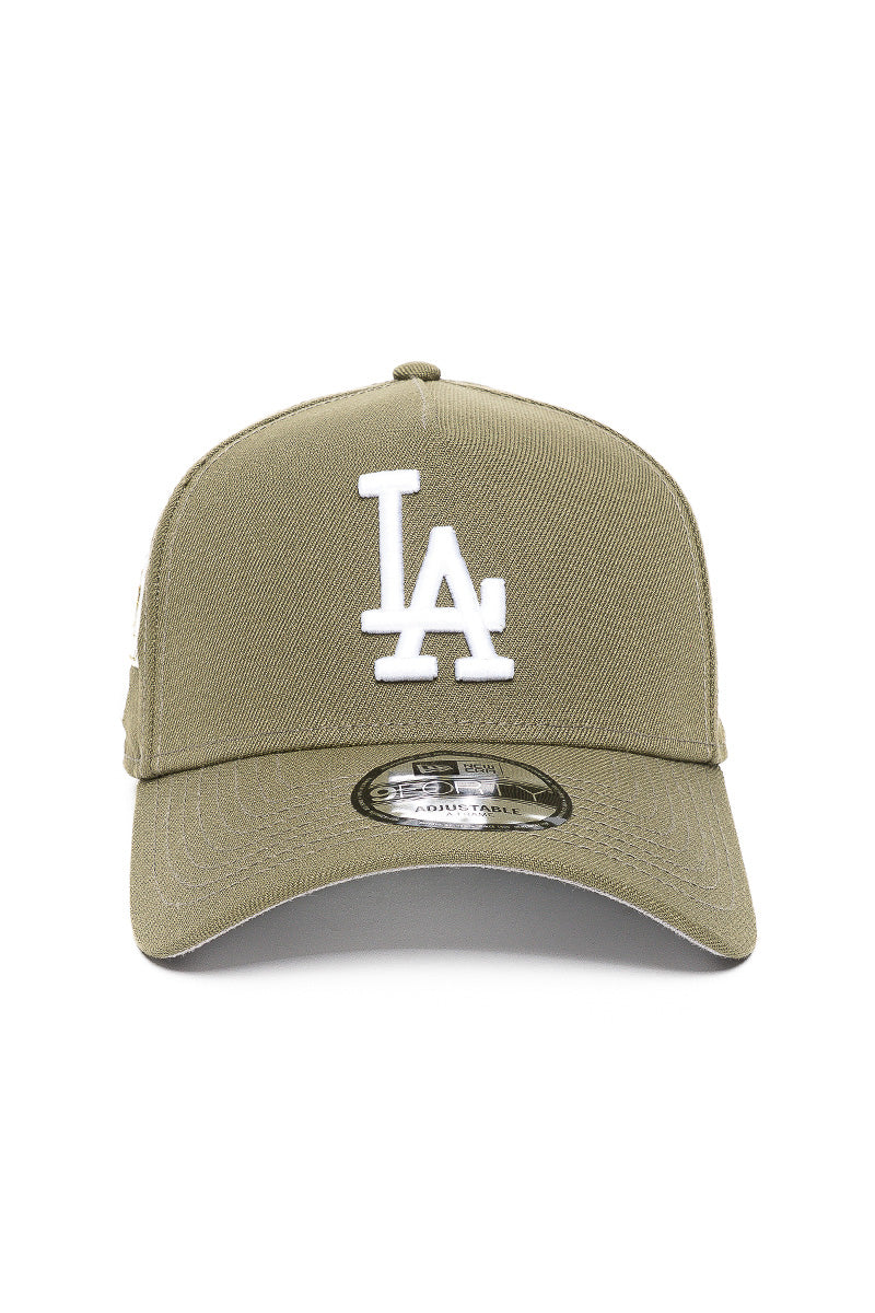 9Forty LA Dodgers Olive Side Patch Cap - Womens