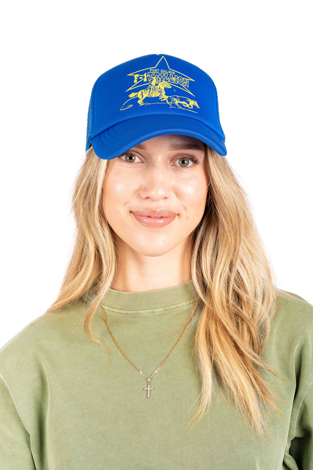 POST MALONE FOAM CAP - BLUE - Womens