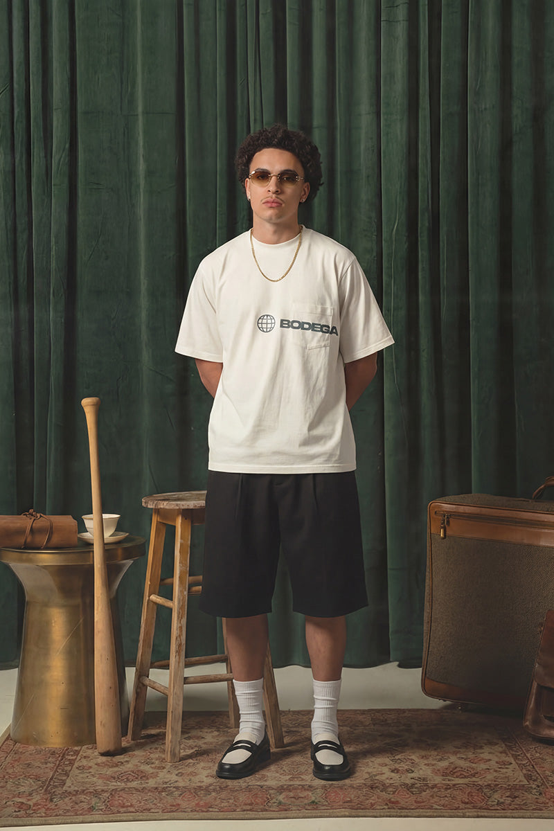 American Bodega Pocket Logo White Tee - Mens