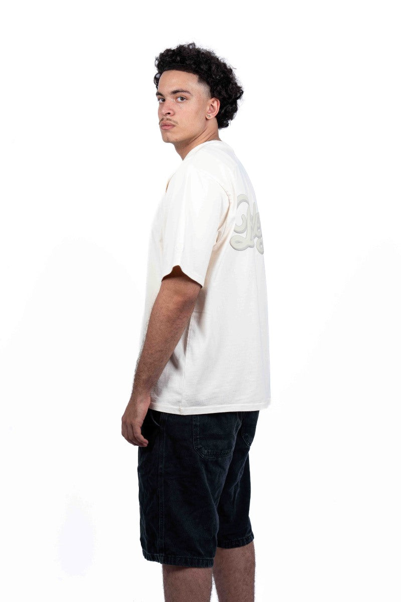 American Bodega Off White Puff Logo Tee - Mens