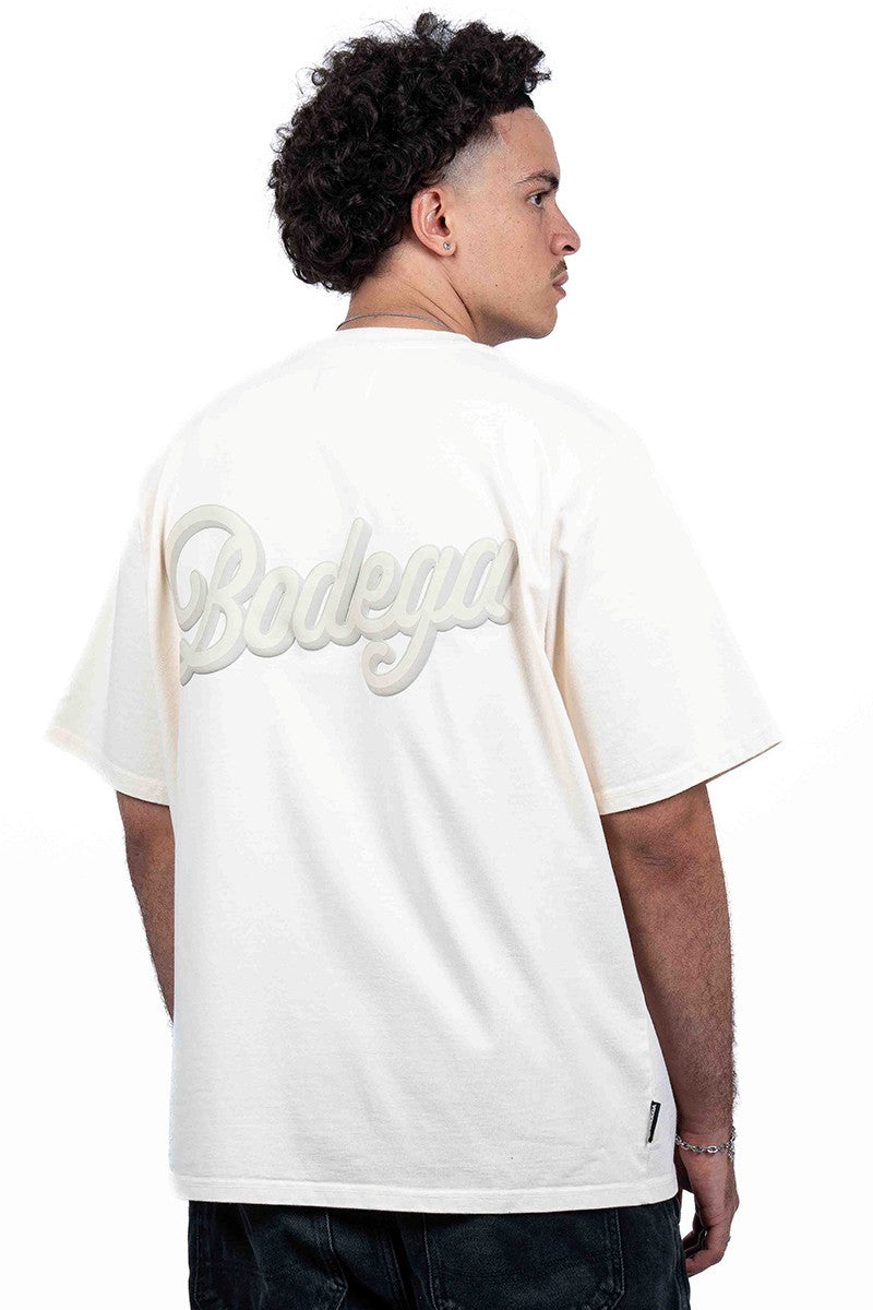 American Bodega Off White Puff Logo Tee - Mens